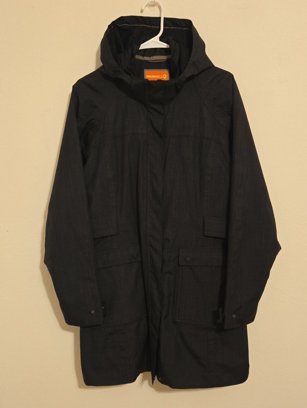 Merrell Dark Charcoal Hooded Lightweight Jacket - XL